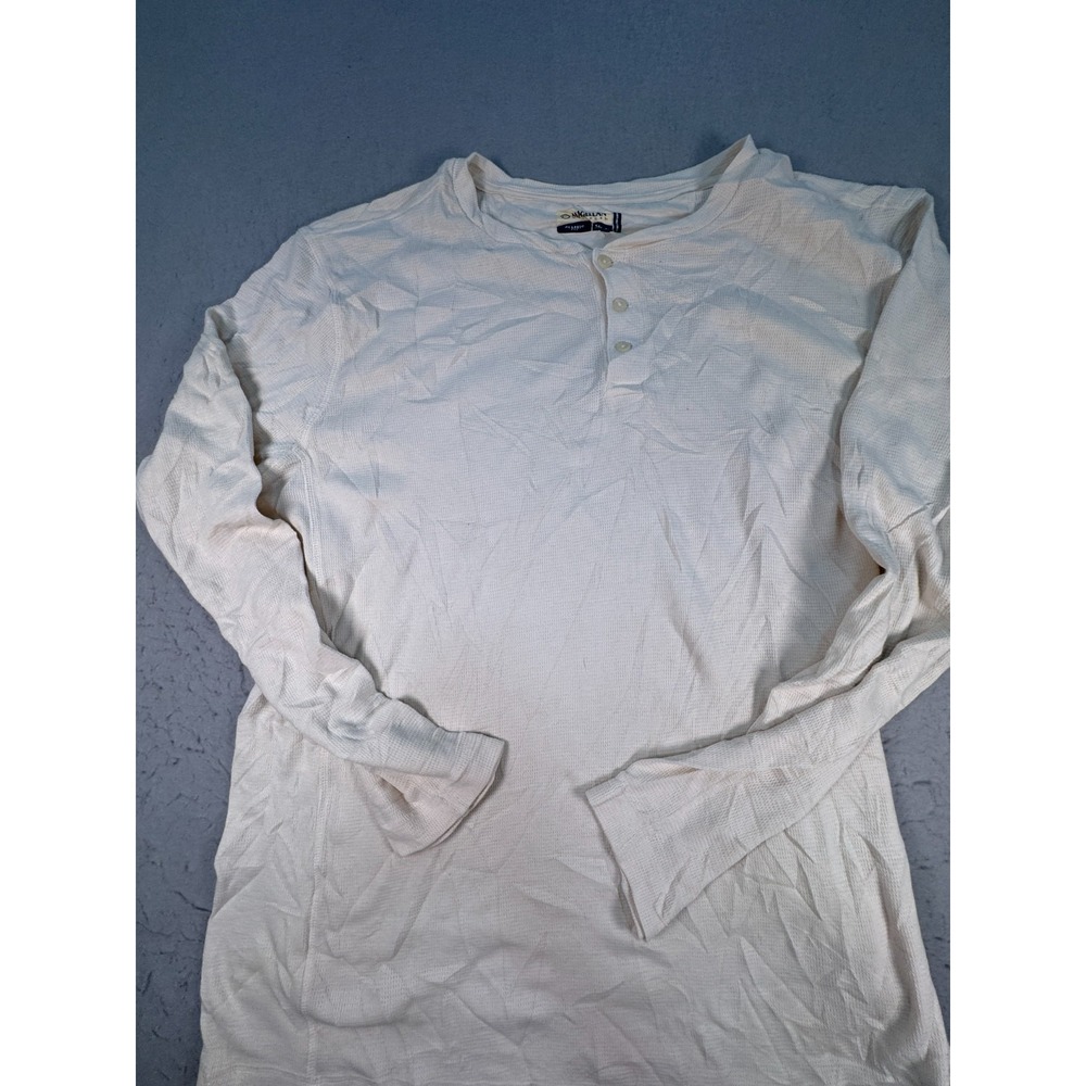 Magellan Outdoors Base Camp Thermal Henley Shirt Mens 3XL Beige Classic Fit Knit